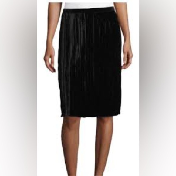 737 - Sanctuary NWT Elegant Black Pleated Skirt, Size XL - Picture 1 of 6